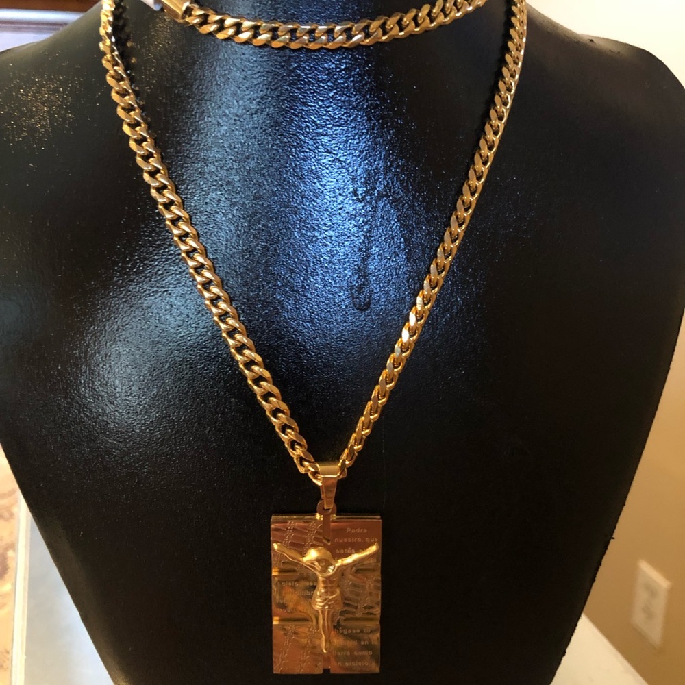 Men gold plated chain
